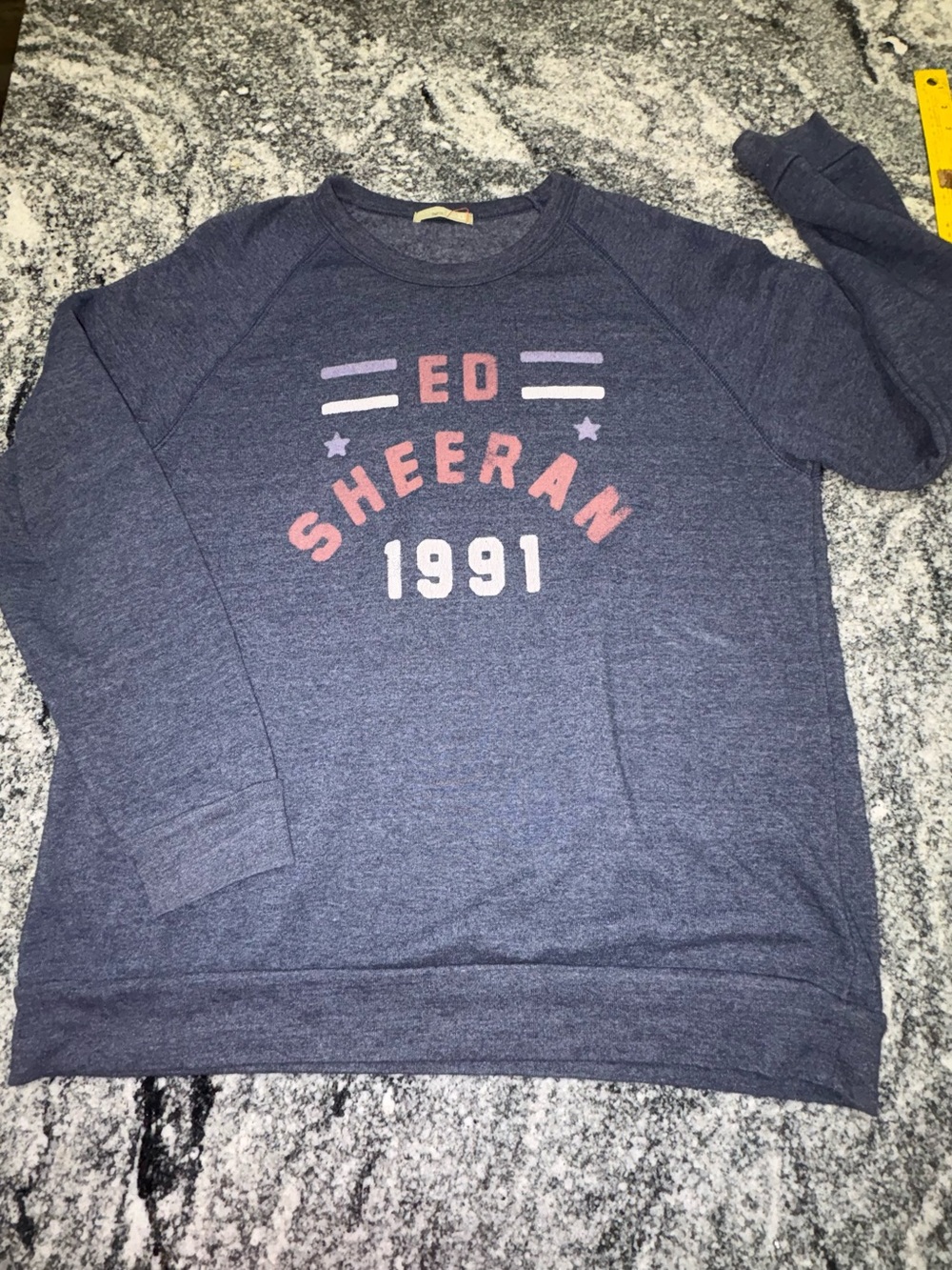 Alternative Navy Ed Sheeran 1991 Crewneck Sweatshirt